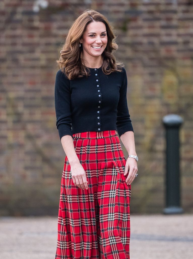 Kate has donned her beloved Emilia Wickstead tartan skirt since 2018 