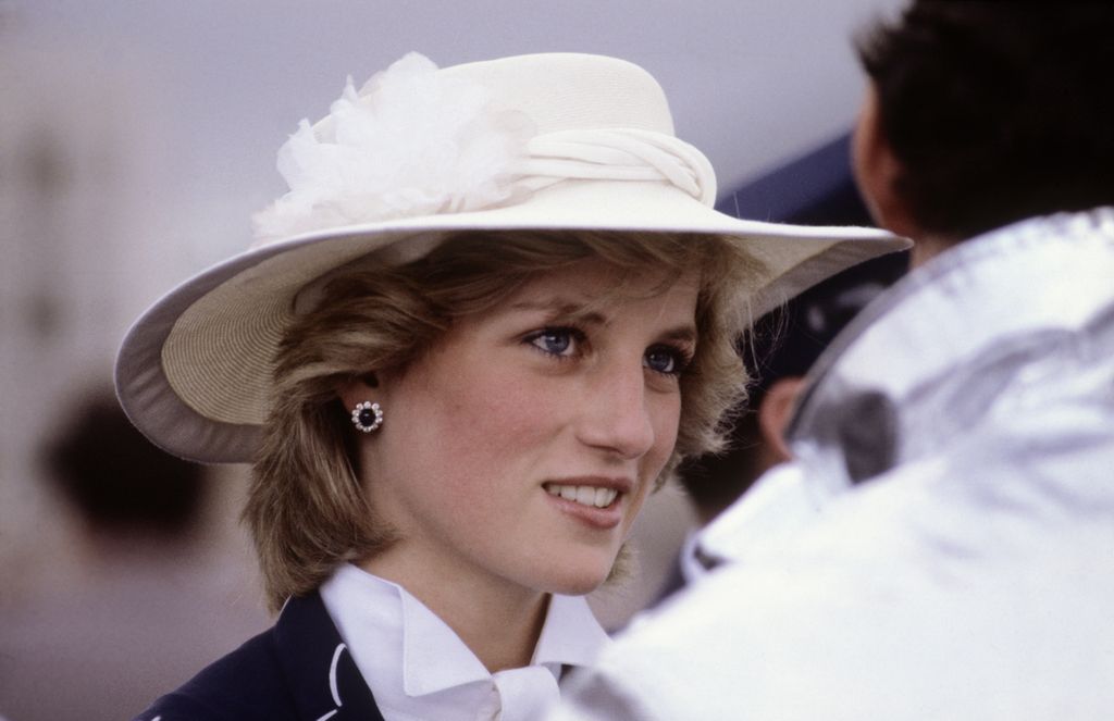 Diana Princess of Wales meets firemen during a visit to Manukau, near Auckland, New Zealand during the Royal Tour of New Zealand, April 19, 1983.