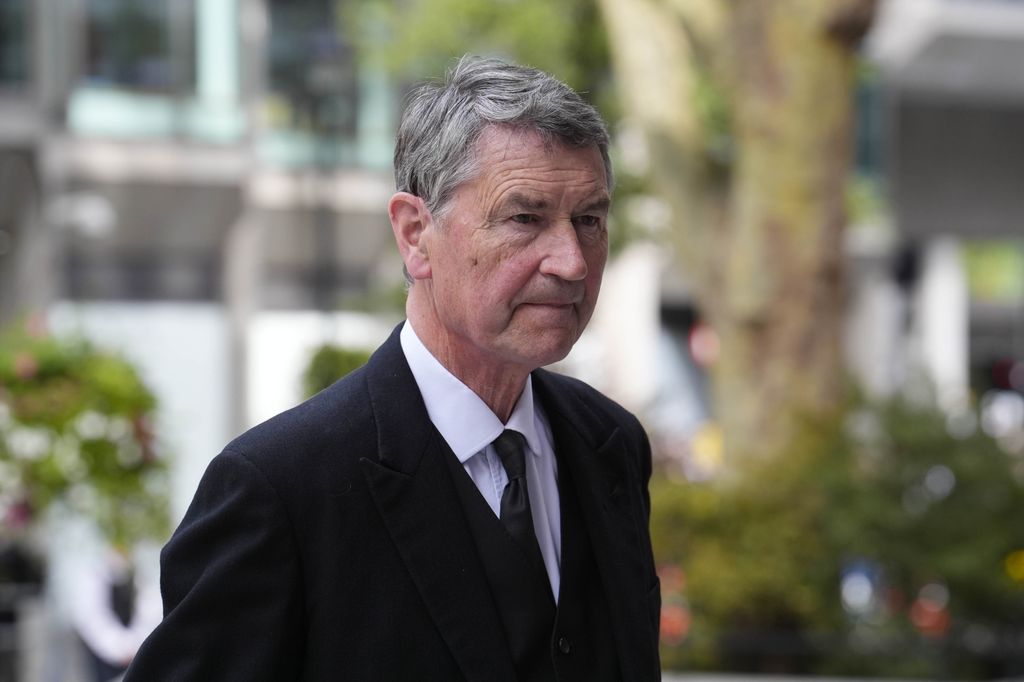 LONDON, ENGLAND - SEPTEMBER 16: Vice Admiral Sir Tim Laurence arriving for the Requiem Mass service for the Duchess of Kent, at Westminster Cathedral on September 16, 2025 in London, England. Katharine, Duchess of Kent was married to Prince Edward, Duke of Kent, the first cousin of Queen Elizabeth II. She died on September 4 at the age of 92 at Kensington Palace surrounded by her family. Having converted to Catholicism in 1994, her funeral takes place at Westminster Cathedral and is the first Catholic funeral to be held for a member of the royal family in modern British history. Her Royal Highness will be laid to rest at the Royal Burial Ground at Frogmore, Windsor. (Photo Jordan Pettit - Pool/Getty Images)