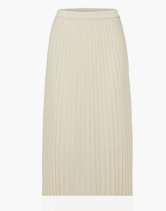 m and s white pleated skirt