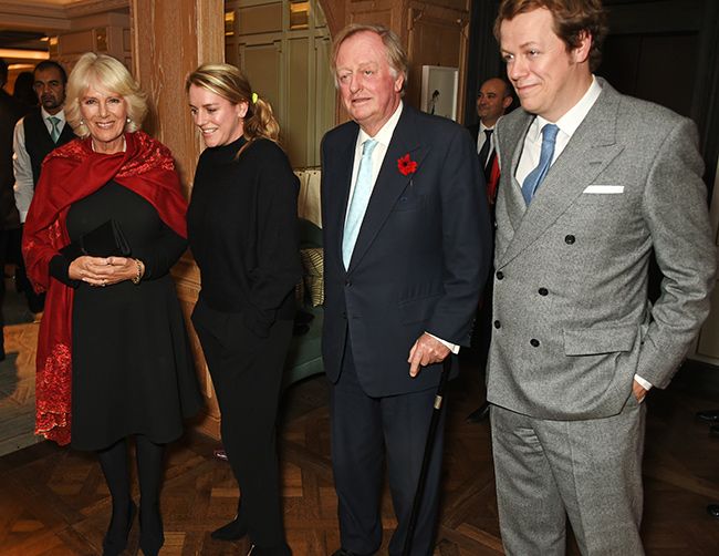 queen consort camilla with ex husband andrew parker bowles and their children