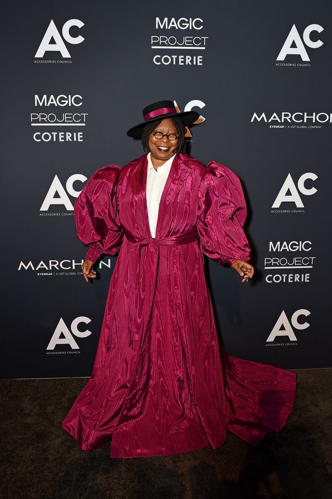 Whoopi on the red carpet looking stylish