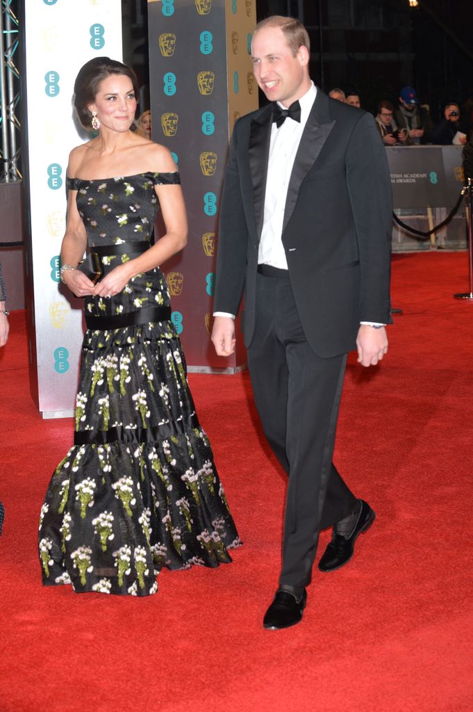 Prince William and Kate Middleton arrive at the BAFTAS 2017