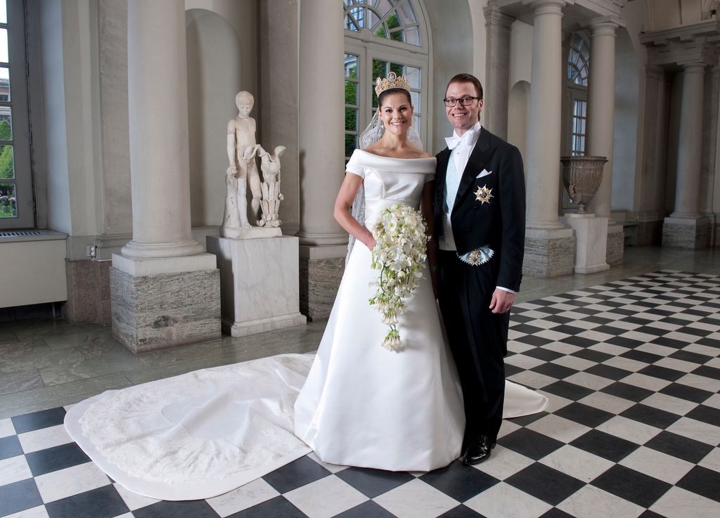 Crown Prince Victoria and Prince Daniel on their wedding day