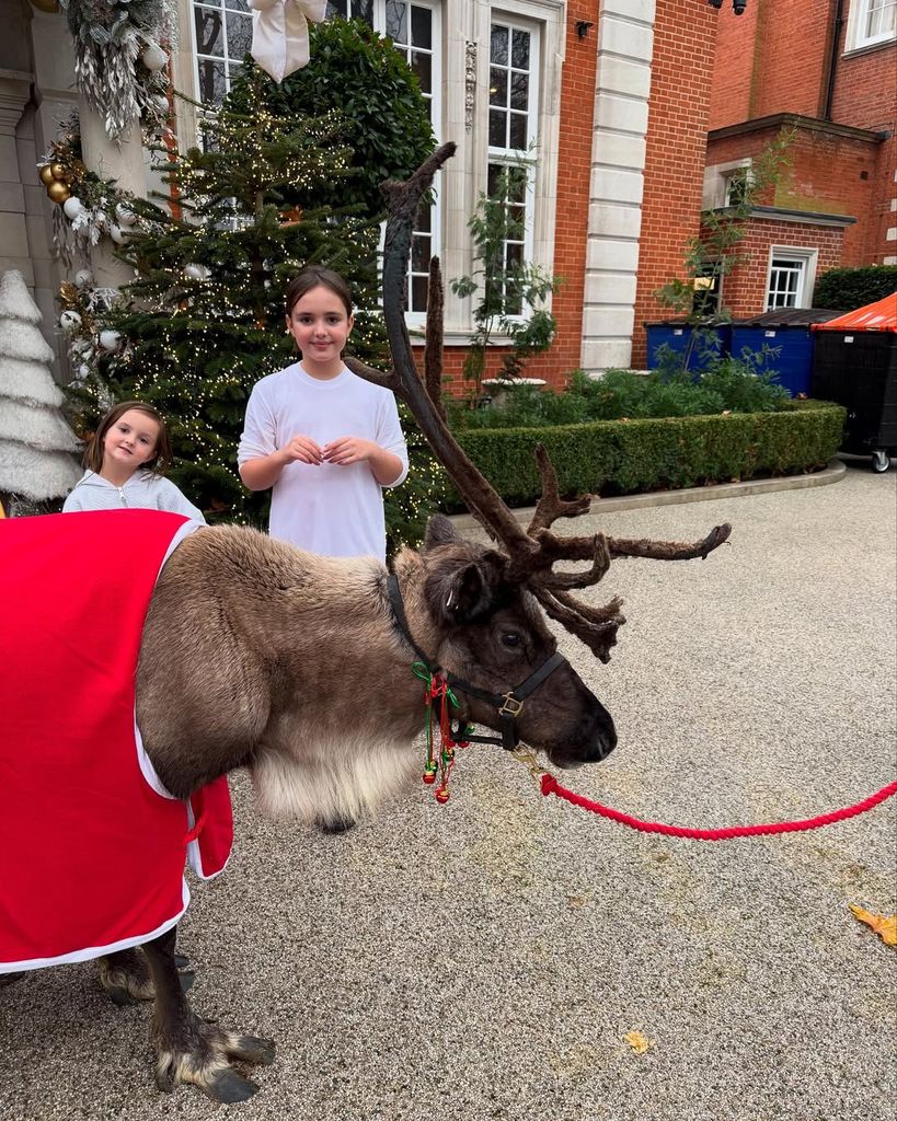 Tamara Ecclestone with her daughters at Christmas