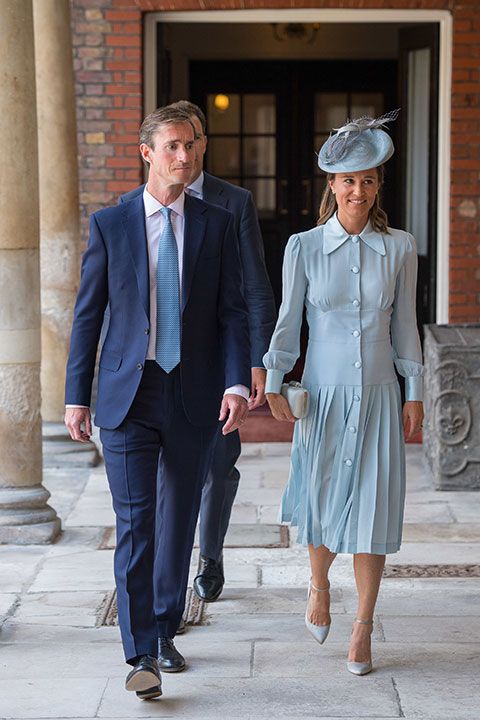 Pippa Middleton and James Matthews at Prince Louis christening