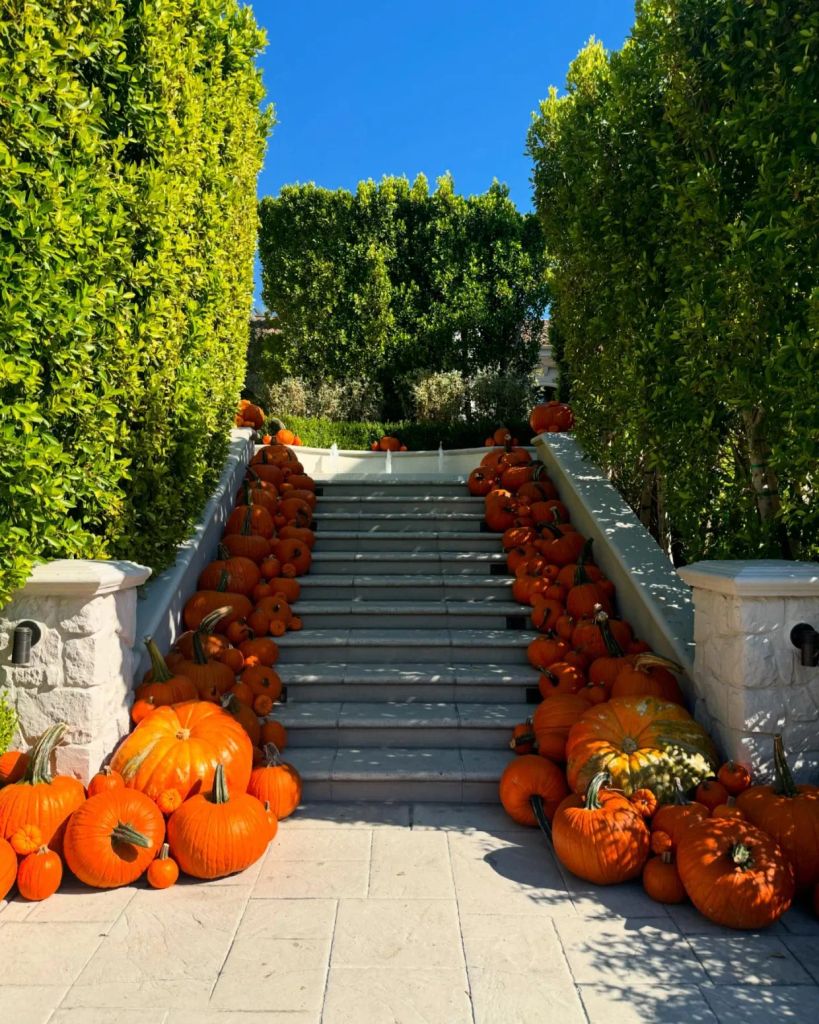 Kourtney shared her impressive Halloween decorations