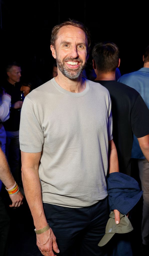 Sir Gareth Southgate poses in grey tee