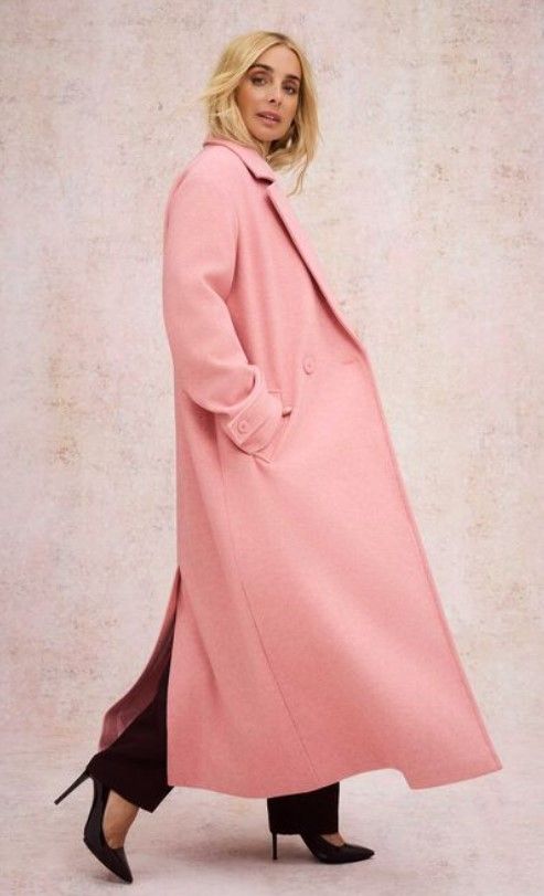 Louise's pink coat from Peacocks got a big thumbs up from fans, too