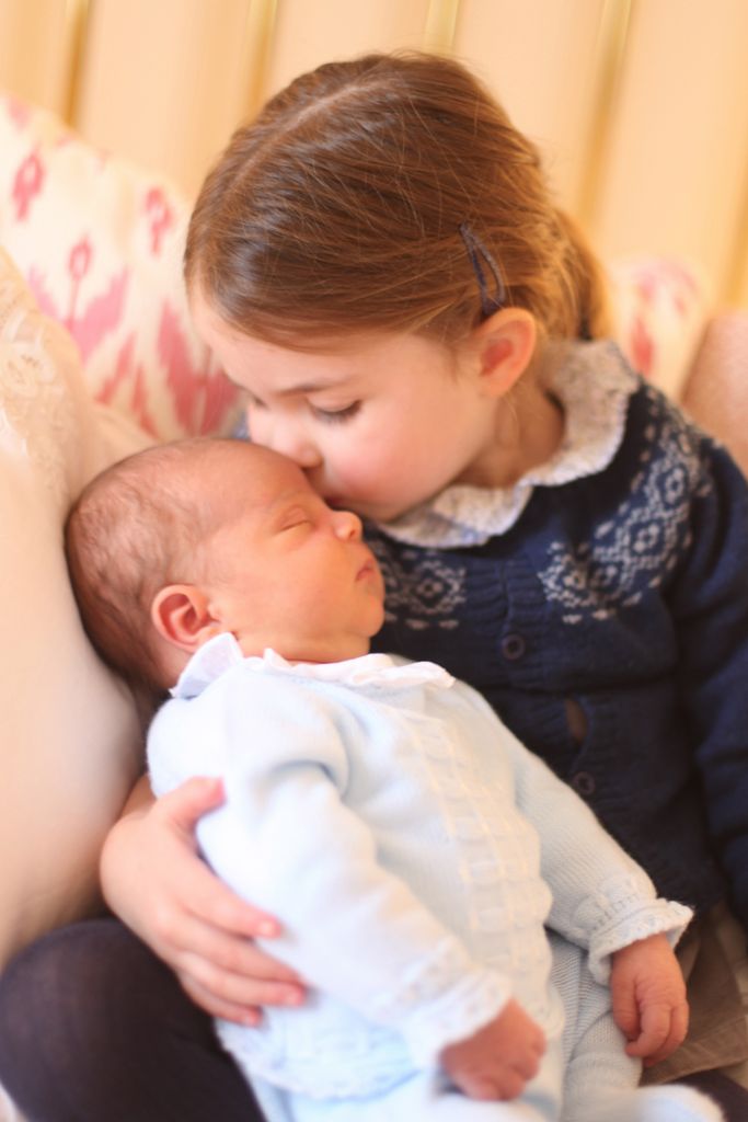 Princess Charlotte with her brother Prince Louis