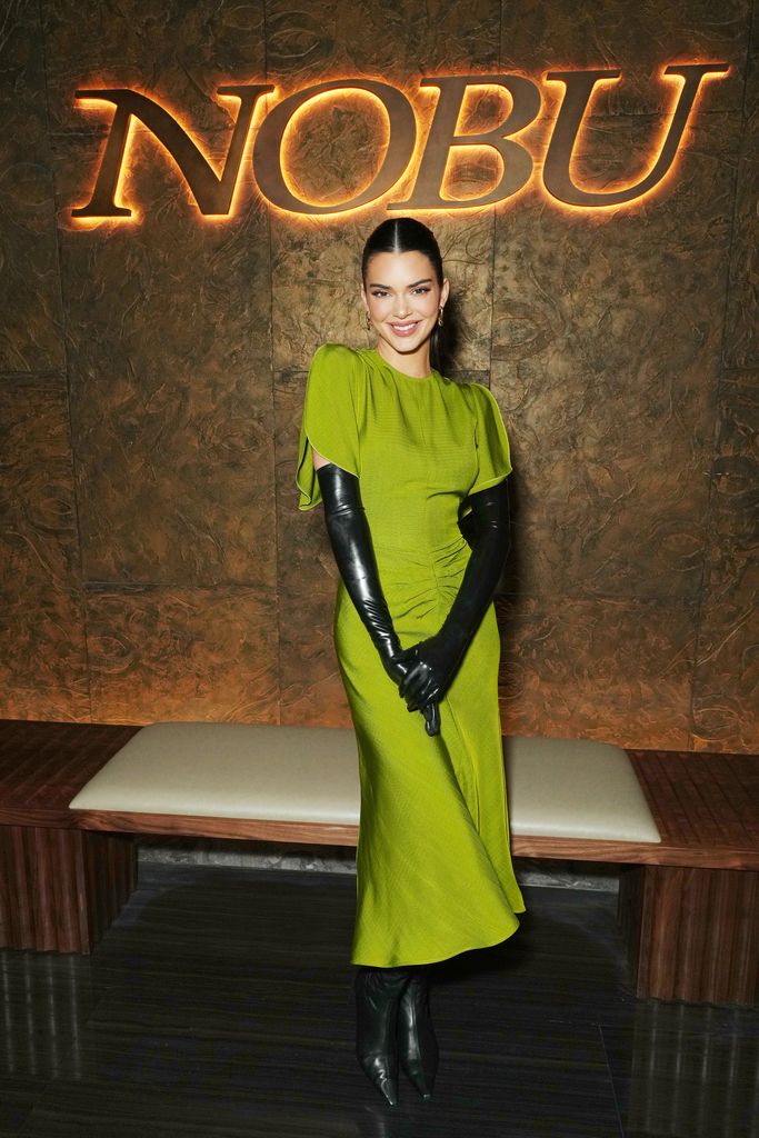 Kendall Jenner wearing a Victoria Beckham dress