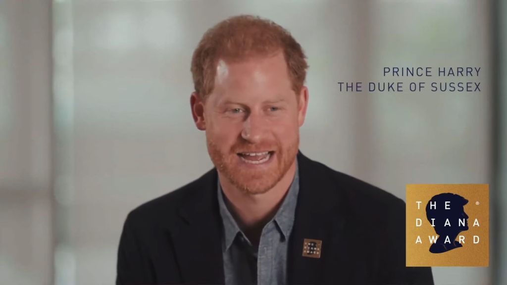 Prince Harry appears at the 2023 Diana Awards