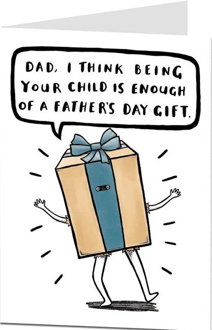 amazon fathers day card present 2022
