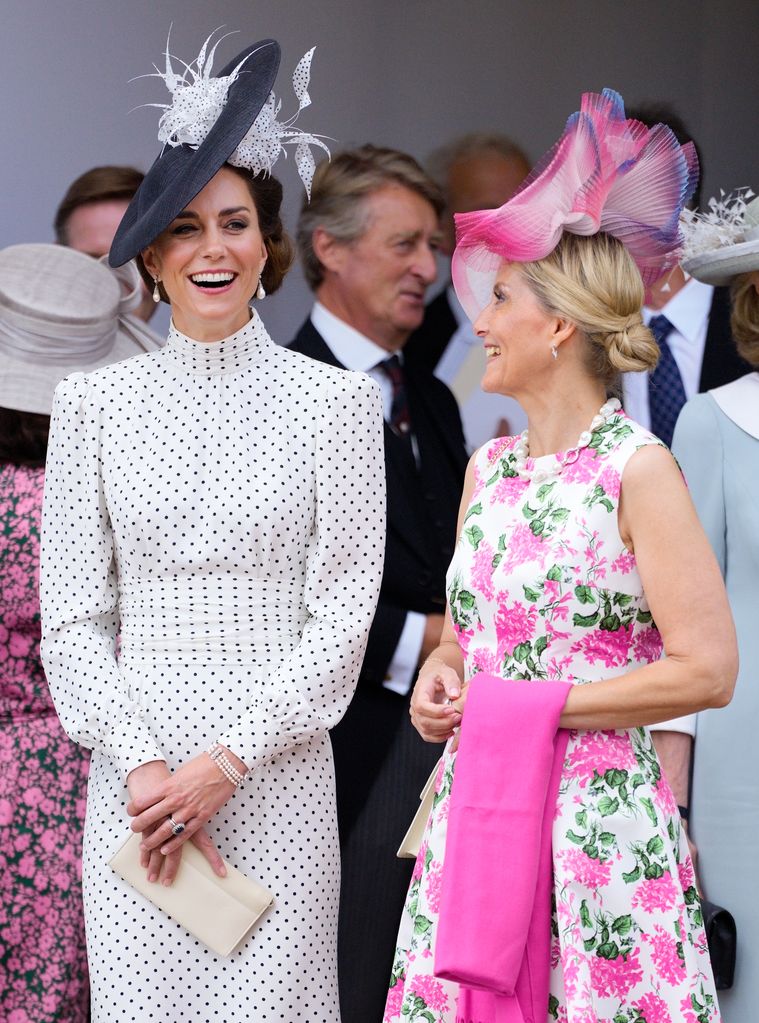 Kate Middleton and Duchess Sophie laughing at an event