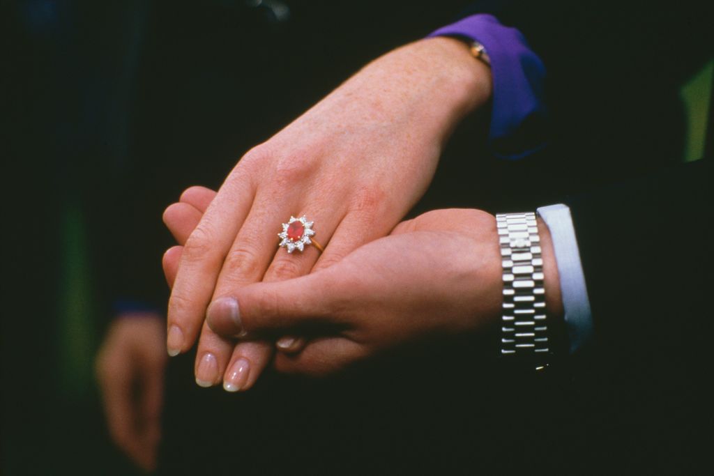 Sarah Fergusons's Burmese ruby and diamond engagement ring