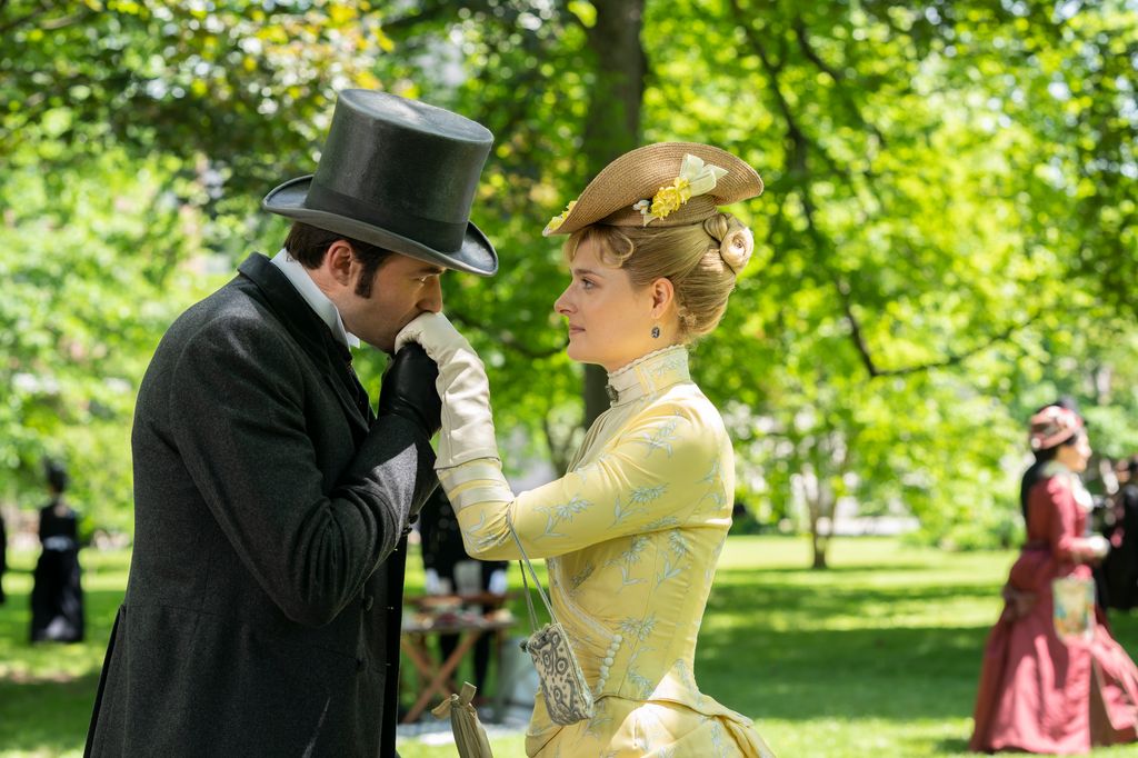 Thomas Cocquerel and Louisa Jacobson in The Gilded Age
