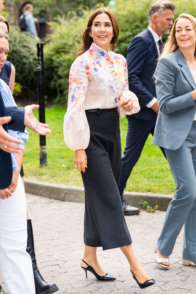 Queen Mary of Denmark visits the Faculty of Social Sciences under the auspices of the Queen Mary Center at University of Copenhagen on September 9, 2025