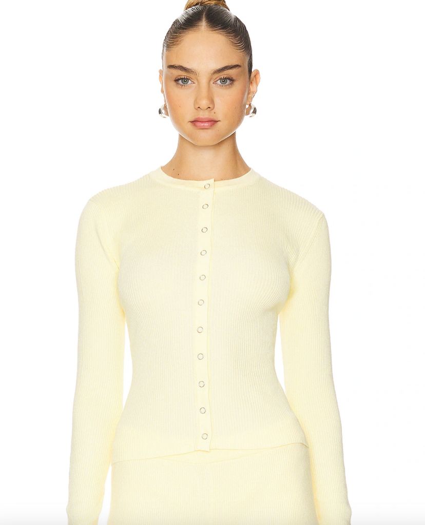 Revolve yellow cardigan as seen on olivia attwood
