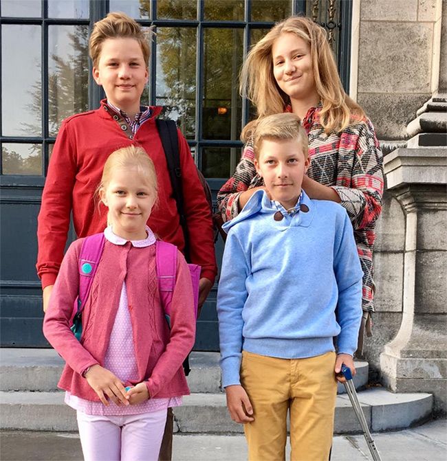 belgian royal children go back to school