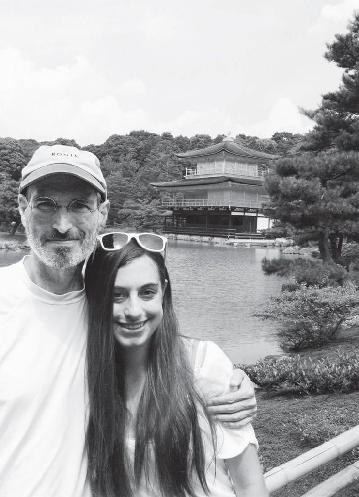 steve jobs with daughter erin in kyoto 2010
