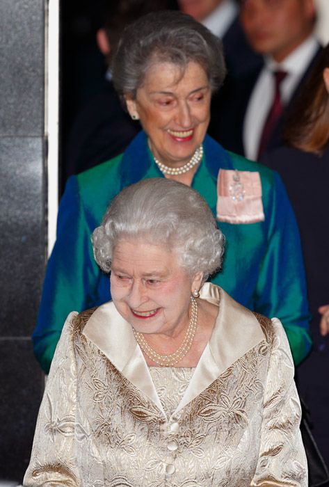 Lady Susan Hussey and Queen Elizabeth II