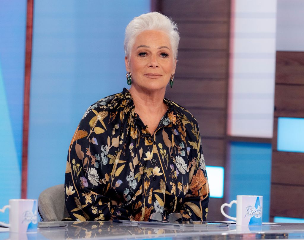 Denise Welch in a printed shirt on Loose Women