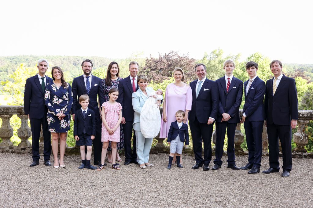 the luxembourg royal family at a christening 