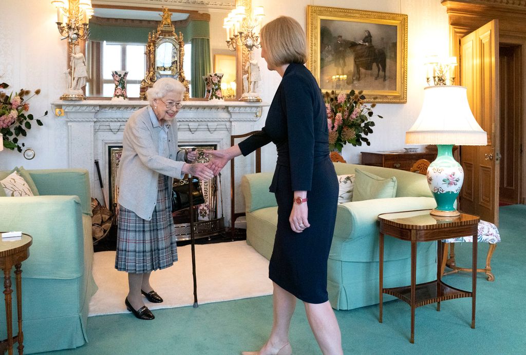 One of the final images of the late Queen with Liz Truss