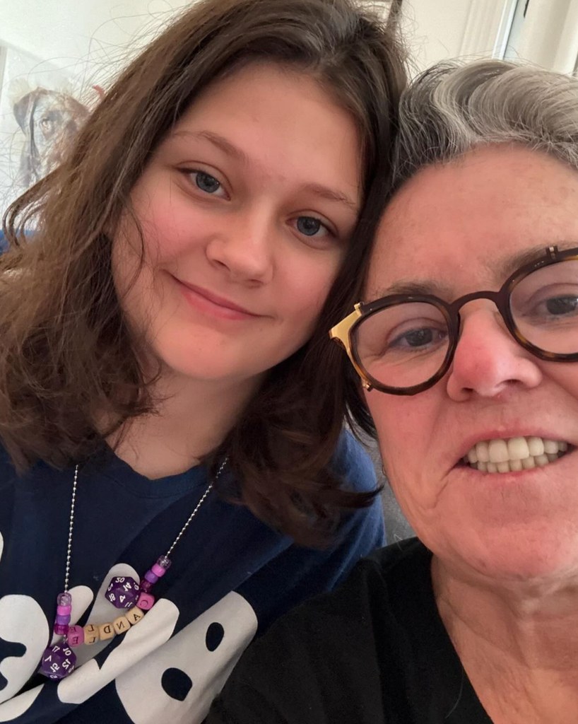 Photo shared by Rosie O'Donnell on Instagram in 2024 of her tween daughter Dakota, who she also refers to as Clay