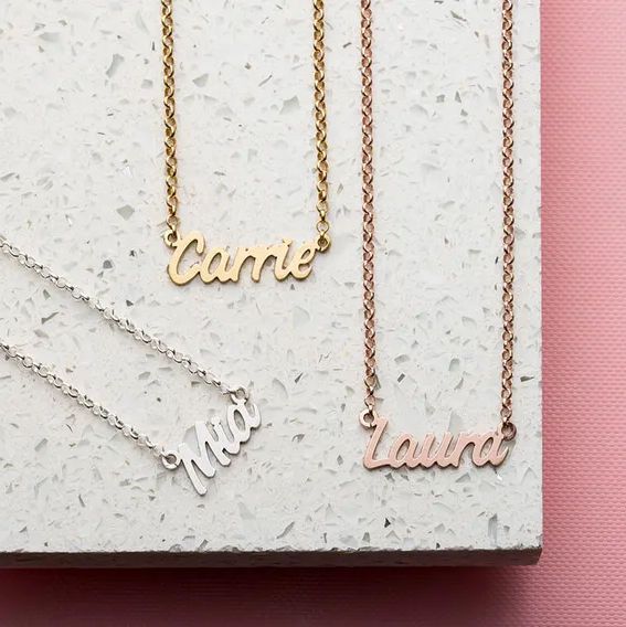 nameplate necklace gifts for bff on lockdown