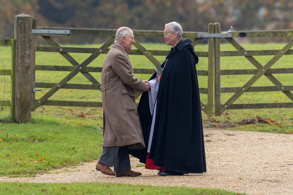 King Charles attended the morning service at St Mary Magdalene Church in Sandringham