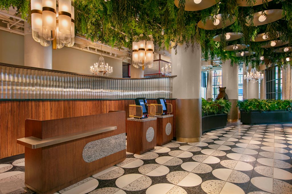 Interior of Moxy Lower East Side