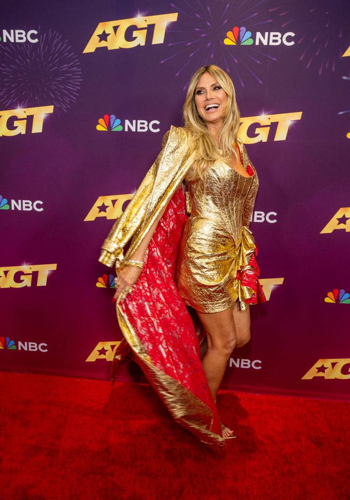 Heidi Klum attends the "America's Got Talent" Season 19 Quarterfinals 1 Red Carpet 