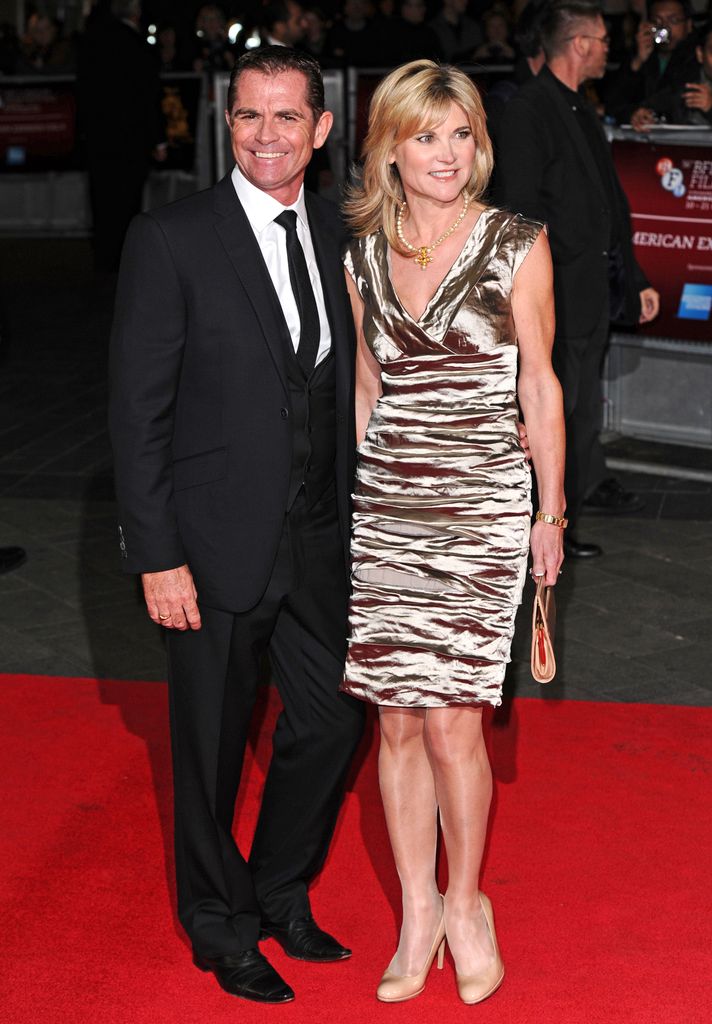 Grant Bovey and Anthea Turner at 'Crossfire Hurricane' film premiere, BFI London Film Festival, Britain - 18 Oct 2012