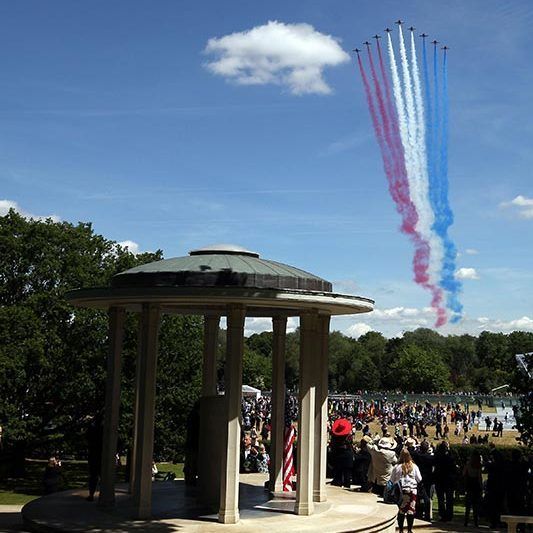 The Red Arrows wowed the crowds with their display 