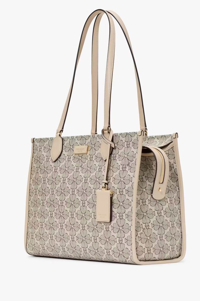 Spade Flower Coated Canvas Large Market Tote
