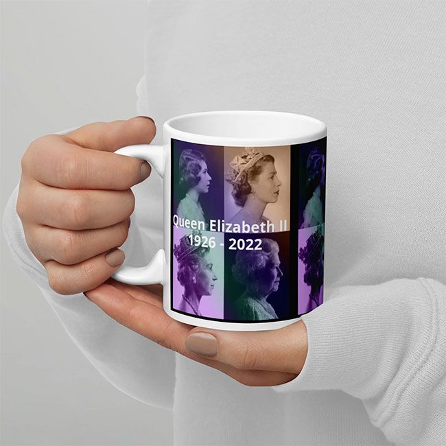 queen purple mug