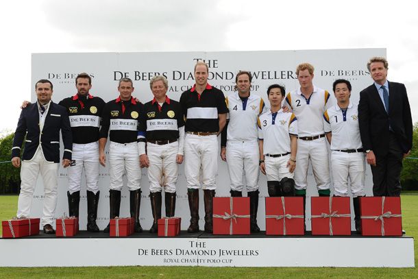 Princes William and Harry play polo