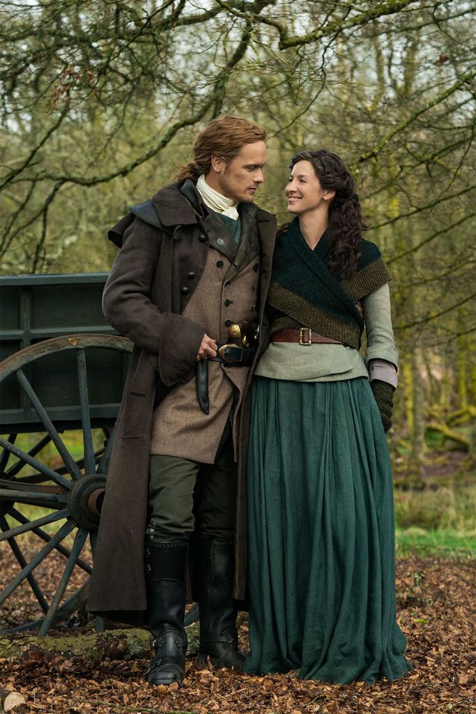 Sam Heughan and Caitriona Balfe in Outlander