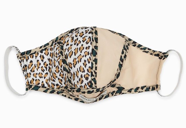 natasha leopard print face covering