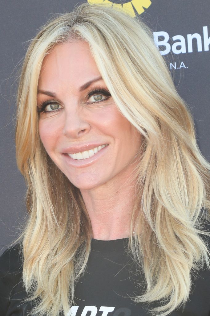 Cindy Ambuehl arrives at the P.S. ARTS' Express Yourself 2016 at Barker Hangar on November 13, 2016 in Santa Monica, California