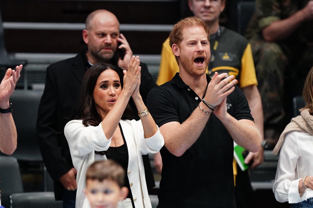 Harry and Meghan cheer on competitors at the Invictus Games 2023