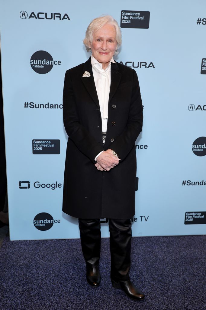 Glenn Close Black Jacket White Shirt Sundance Film Festival 2025