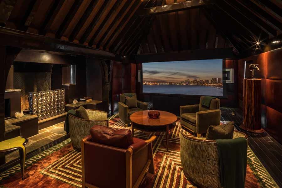 8 brad pitt jennifer aniston house screening room