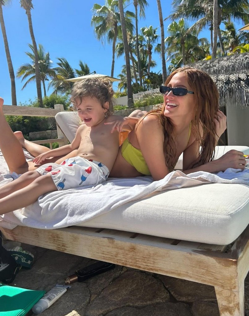 Photo shared by Ashlee Simpson on Instagram April 2024 of her family spring break vacation to Cabo San Lucas