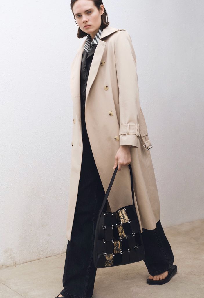 Mango Cotton Trench Coat