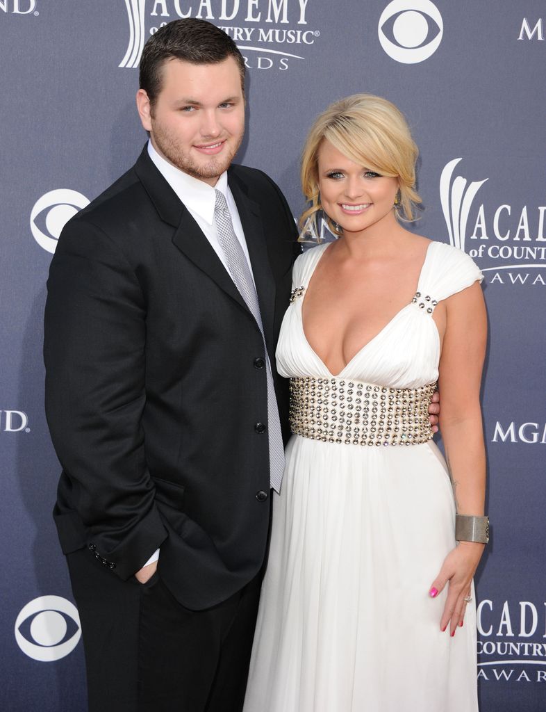 Singer/Songwriter Miranda Lambert (R) and brother Luke Lambert arrive at the 46th Annual Academy Of Country Music Awards RAM Red Carpet held at the MGM Grand Garden Arena on April 3, 2011 in Las Vegas, Nevada