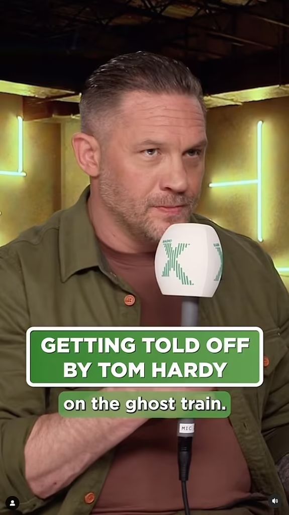 Tom Hardy made an appearance on The Chris Moyles Show on Radio X