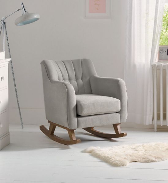 grey rocking chair