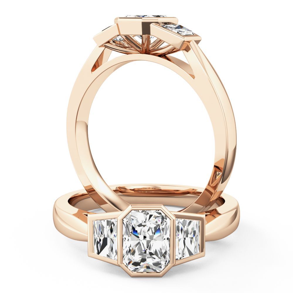 Trapeze Rose Gold Ring from Purely Diamonds